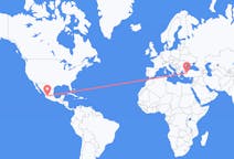 Flyreiser fra Guadalajara, Mexico til Kutahya, Tyrkia