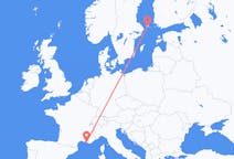 Flyrejser fra Mariehamn, Åland til Marseille, Frankrig