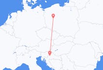 Flyrejser fra Zagreb, Kroatien til Poznań, Polen