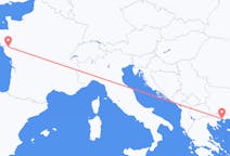 เที่ยวบิน จาก น็องต์, ฝรั่งเศส สู่จังหวัดกาวาลา, กรีซ