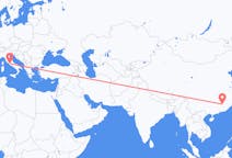 Flyg från Ganzhou, Kina till Rom, Italien