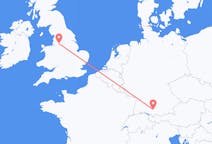 Flyreiser fra Manchester, England til Memmingen, Tyskland