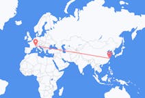 Flyrejser fra Ningbo, Kina til Torino, Italien