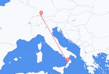 Flyg från Friedrichshafen, Tyskland till Lamezia Terme, Italien