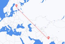 Flyrejser fra Varanasi, Indien til Kuopio, Finland