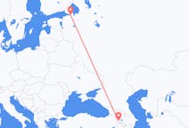 Flyg från Jerevan, Armenien till Sankt Petersburg, Ryssland