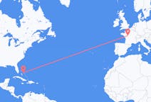 Flüge von Nord-Eleuthera, die Bahamas nach Tours, Frankreich