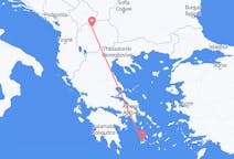 Vols de Skopje, Macédoine du Nord vers Milos, Grèce