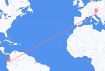 Flyrejser fra Quito til Ljubljana