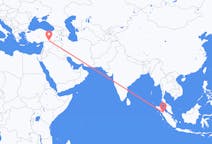 Flyrejser fra Siborong-Borong, Indonesien til Sanliurfa, Tyrkiet