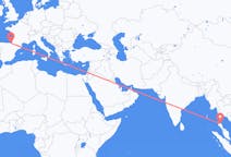 Fly fra Surat Thani Province til San Sebastián