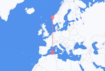 Flyrejser fra Sétif, Algeriet til Bergen, Norge