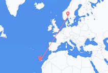 Flights from Oslo, Norway to Valverde, Spain