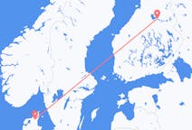 Vols depuis la ville de Kajaani vers la ville d'Aalborg