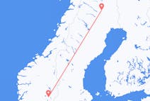 Vluchten van Oslo naar Gällivare