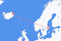 Flyreiser fra Egilsstaðir, Island til Stockholm, Sverige