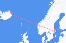 出发地 冰岛出发地 埃伊尔斯塔济目的地 瑞典斯德哥尔摩的航班