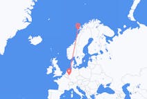 Flyg från Leknes, Norge till Köln, Tyskland