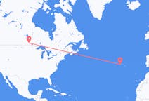 Flüge von Winnipeg, Kanada nach Horta, Azoren, Portugal