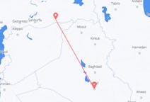 Vols depuis la ville de Nadjaf vers la ville de Mardin