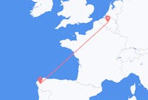 Flug frá Santiago de Compostela, Spáni til Brussel, Belgíu