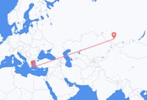 Flights from Gorno-Altaysk, Russia to Plaka, Milos, Greece