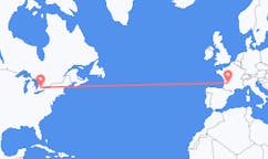 Flyg från Waterloo, Ontario, Kanada till Bergerac, Frankrike
