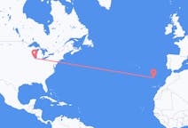 Flyrejser fra Chicago, USA til Funchal, Portugal