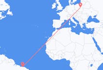 Flyreiser fra Parnaíba, Brasil til Warszawa, Polen
