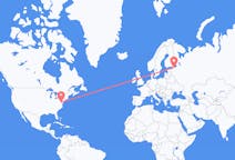 Flyg från Washington, D. C. , USA till Sankt Petersburg, Ryssland