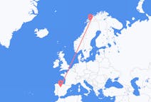 Flyg från Valladolid till Narvik