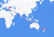 Flyreiser fra Wellington, New Zealand til Denizli, Tyrkia