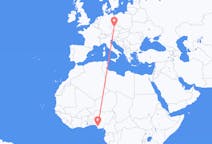 Flyrejser fra Warri, Nigeria til Prag, Tjekkiet