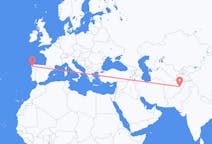 Flyg från Kabul, Afghanistan till Santiago de Compostela, Spanien