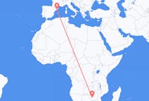 Flyrejser fra Bulawayo, Zimbabwe til Barcelona, Spanien
