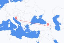 Loty z Agri, Turcja do Zadar, Chorwacja