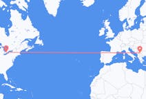 Flyreiser fra London, Canada til Priština, Kosovo