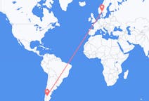 Flyrejser fra Balmaceda, Chile til Oslo, Norge