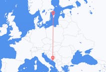 Flyg från Dubrovnik, Kroatien till Visby, Sverige