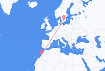 出发地 摩洛哥出发地 阿加迪尔目的地 瑞典韦克舍的航班
