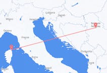 Flyg från Bastia till Belgrad