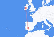 Vluchten van Cork, Ierland naar Sevilla, Spanje