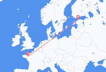 Loty z Tallinn, Estonia do Rennes, Francja