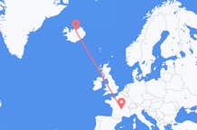 Loty z Clermont-ferrand, Francja do Akureyri, Islandia