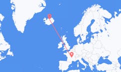 Рейсы из города Клермон-Ферран, Франция в город Акюрейри, Исландия