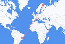 Flyg från Rio de Janeiro, Brasilien till Kuusamo, Finland