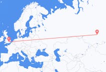 Vluchten van Krasnojarsk naar London