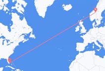 Flights from Miami, the United States to Røros, Norway