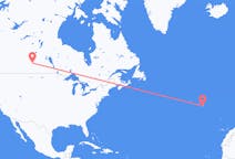 Flights from Saskatoon to Ponta Delgada