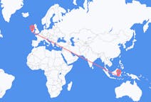 Flyreiser fra Makassar, Indonesia til Kork, Irland